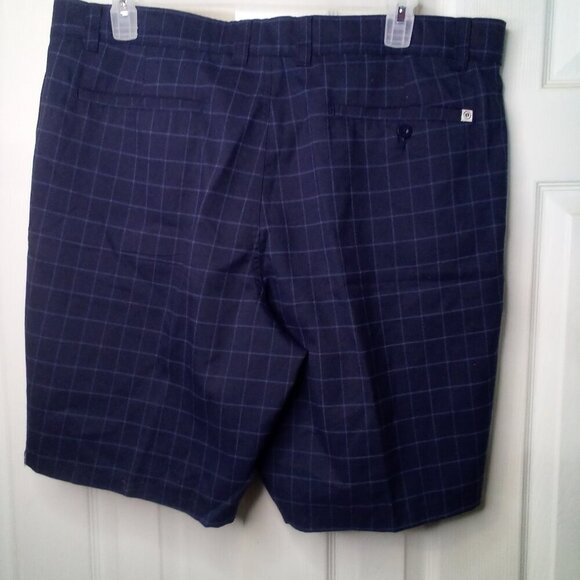 Hang Ten Shorts Men 40 Casual Plaid Blue - Picture 9 of 12
